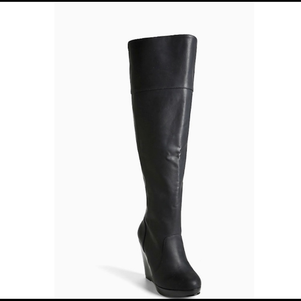 Torrid Over the knee wedge boots